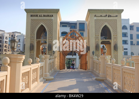 Souk Al Bahar, Downtown Burj Dubai, Dubai, Vereinigte Arabische Emirate, Naher Osten Stockfoto