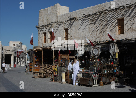 Souq Waqif den alten Souk in Doha, Katar, Nahost, Asien Stockfoto