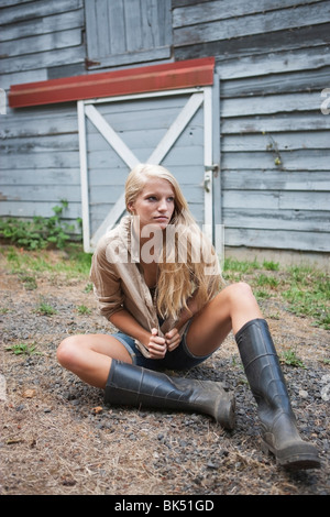 Porträt von Teenager-Mädchen Stockfoto