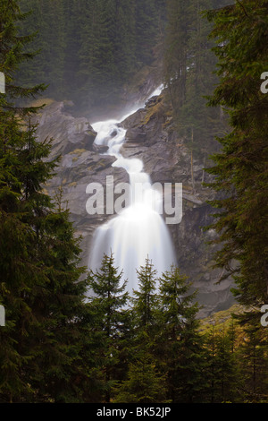 Der höchste Wasserfall in Europa, Krimmler Wasserfall, Österreich Stockfoto