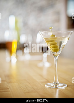 Stillleben mit Martini Stockfoto