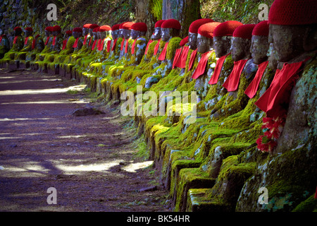 Buddha Statuen, Nikko-Nationalpark, Kanto-Region, Japan Stockfoto