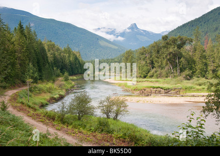 Slocan River, British Columbia, Kanada Stockfoto
