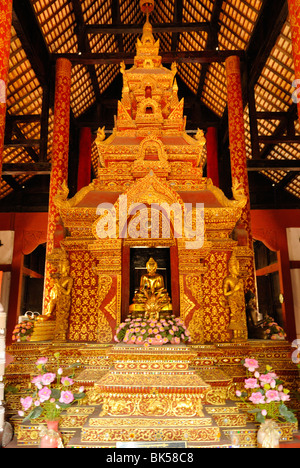 Wat Phra Singh buddhistischer Tempel in Chiang Mai, Thailand, Südostasien Stockfoto