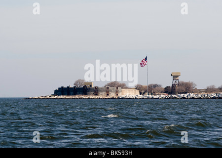 Fort Wolle (ursprünglich benannt Fort Calhoun) war der Begleiter in Fort Monroe in Hampton Roads aus seemännischen Bedrohungen zu schützen Stockfoto