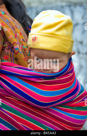 Indigene Baby Solola Guatemala Stockfoto