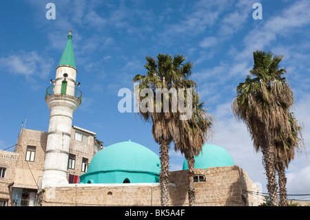 Sinan Pasha Moschee, Akko (Acre), Israel, Naher Osten Stockfoto