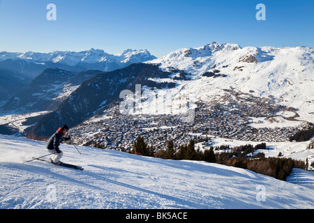 Verbier, Wallis, Quatre Vallées Region, Berner Alpen, Schweiz, Europa Stockfoto