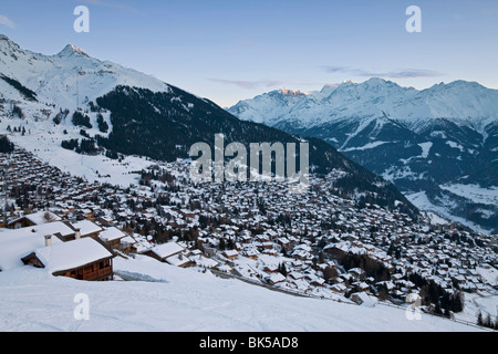 Verbier, Wallis, Quatre Vallées Region, Berner Alpen, Schweiz, Europa Stockfoto