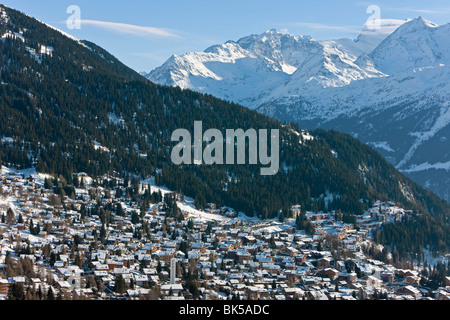 Verbier, Wallis, Quatre Vallées Region, Berner Alpen, Schweiz, Europa Stockfoto