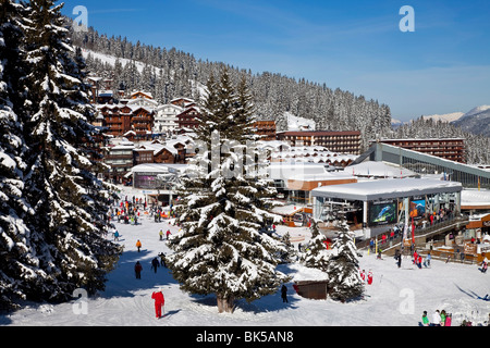 Courchevel 1850 Skigebiet Tre Valli (Les Trois Vallees), Savoie, Alpen, Frankreich, Europa Stockfoto