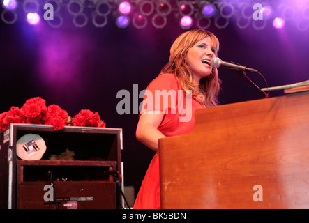 Grace Potter führt bei Bonnaroo. Stockfoto