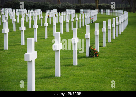 US-Soldatenfriedhof und Gedenkstätte Margraten in der Nähe von Maastricht, Niederlande Stockfoto