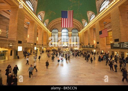 Haupt-Bahnhofshalle im Grand Central Terminal, Rail Station, New York City, New York, Vereinigte Staaten von Amerika, Nordamerika Stockfoto