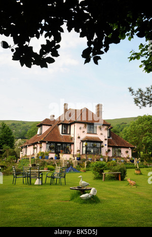 Schwankend Down House in das Dorf des Kreuzes, Somerset - ehemalige Wohnhaus des verstorbenen Frankie Howerd Stockfoto