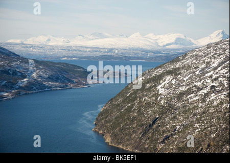 Blick vom in der Nähe von Narvik, Norwegen Stockfoto