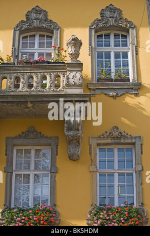 Detail des Hauses in Uri Utca, Old Town, Budapest, Ungarn, Europa Stockfoto