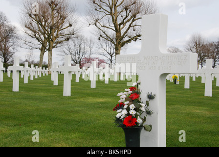 US-Soldatenfriedhof und Gedenkstätte Margraten in der Nähe von Maastricht, Niederlande Stockfoto