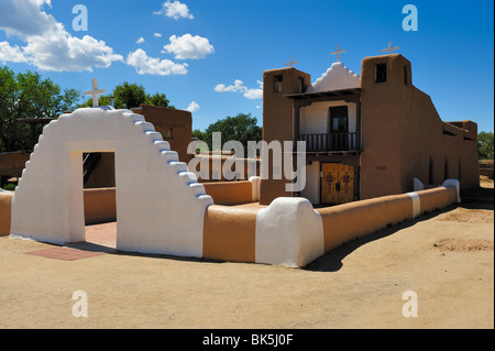 Kapelle San Geronimo oder Hieronymus von Taos Pueblo, New Mexico Stockfoto