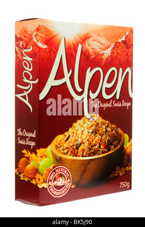Feld der Alpen Müsli Frühstücks-Cerealien Stockfoto