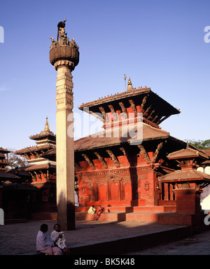 Aufbauend auf Durbar Square in Patan, UNESCO-Weltkulturerbe, Kathmandu-Tal, Nepal, Asien Stockfoto