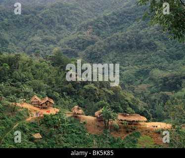Orang Asli Dorf in Cameron Highlands, Malaysia, Südostasien, Asien Stockfoto
