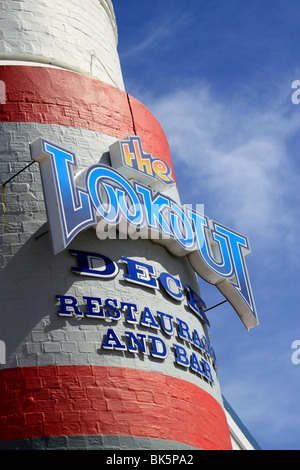 Der suche Restaurant und Bar, Hout Bay Harbour, Kapstadt, Südafrika. Stockfoto