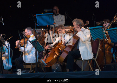 Mitglieder der London Gala Orchester Bedford Prom im Park Stockfoto