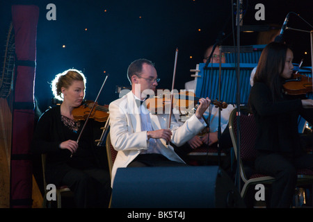 Mitglieder der London Gala Orchester Bedford Prom im Park Stockfoto