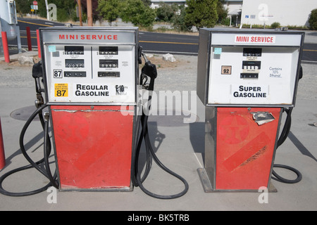 Gas-Pumpen Stockfoto