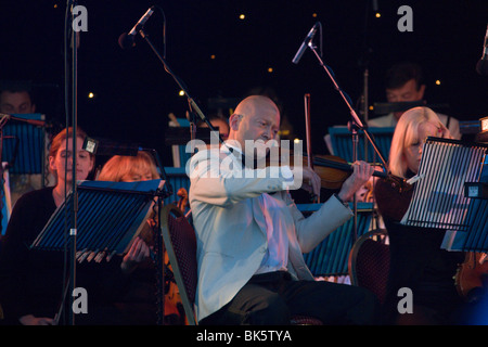 Mitglieder der London Gala Orchester Bedford Prom im Park Stockfoto