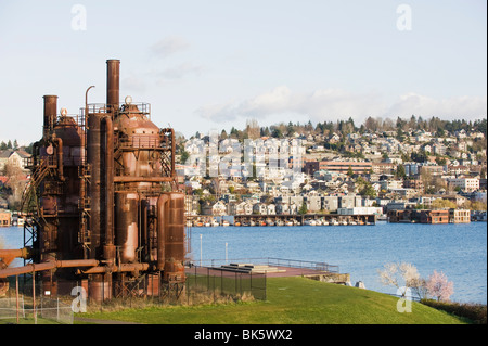 Der Gas Works Park, Lake Union, Seattle, Washington State, Vereinigte Staaten von Amerika, Nordamerika Stockfoto