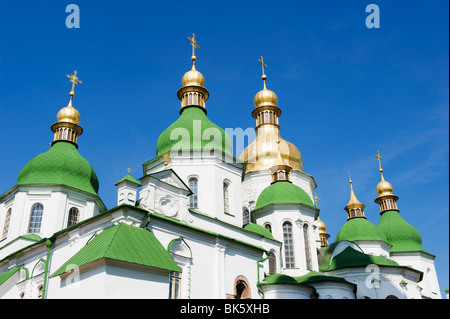 St. Sophien-Kathedrale, erbaut zwischen 1017 und 1031 mit barocken Kuppeln, UNESCO-Weltkulturerbe, Kiew, Ukraine, Europa Stockfoto