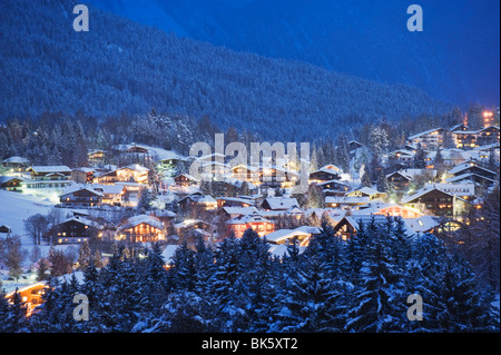 Seefeld Dorf, Tirol, Österreich, Europa Stockfoto