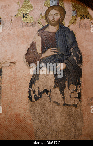 Christus in Kariye Camii (Allerheiligsten Erlöser in Chora-Kirche), Istanbul, Türkei, Europa Stockfoto