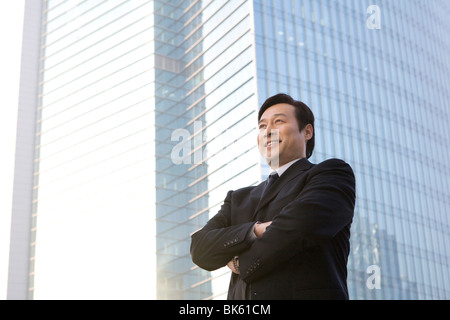 Business Leader Blick in die Zukunft Stockfoto
