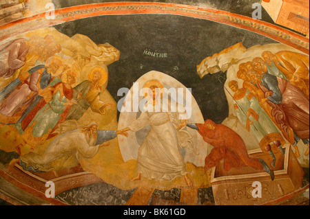 Abstieg Christi in die Vorhölle, Kirche St. Saviour in Chora, Istanbul, Türkei, Europa Stockfoto