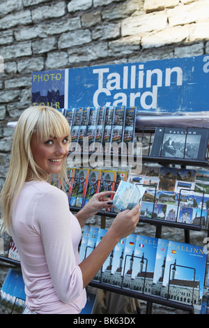 Estnische Frau, Tallinn, Estland, Baltikum, Europa Stockfoto