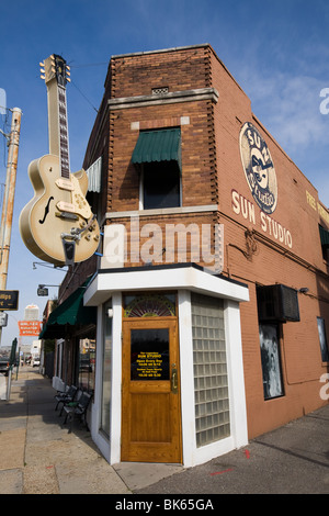 Legendären Sun Studio in Memphis, Tennessee, bahnbrechenden Rock ' n Roll, Blues und R&B Tonstudio, Plattenfirma der 1950er Jahre. Stockfoto