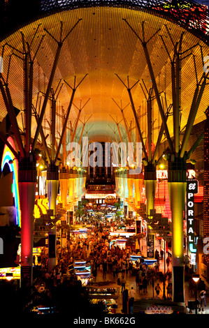 Fremont Street Erfahrung Downtown Las Vegas Stockfoto