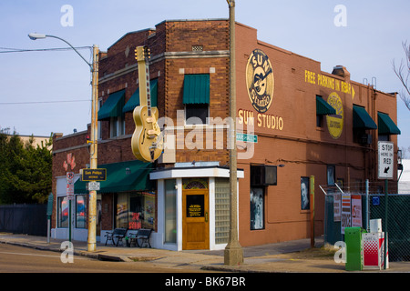 Legendären Sun Studio in Memphis, Tennessee, ground zero Rockmusik 1950 Stockfoto