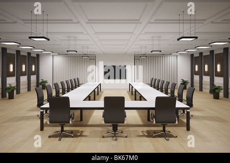 Tagungsraum mit LCD-interior 3d render Stockfoto