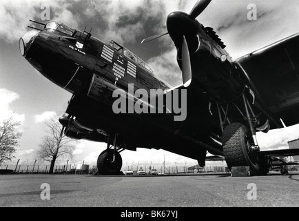 Lancaster-Bomber Mk3 PA474 "City of Lincoln" Baujahr 1945, eine der nur zwei flugfähige Lancasters der Welt. Stockfoto