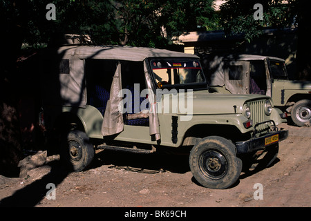 Indien, Uttarakhand, Rishikesh, Auto Stockfoto