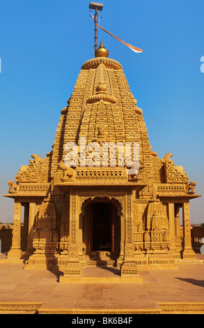 Jain-Tempel von Amar Sagar in der Nähe von Jaisalmer in Rajasthan Zustand in indi Stockfoto