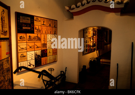 Das Innere des Monte Seis Reis Weingut in der Nähe von Estremoz, in Süd-Portugal-Alentejo-Provinz. Stockfoto