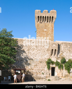 Schloss Detail Populonia Tuscany Stockfoto