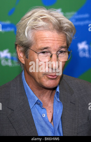 RICHARD GERE I 'm NOT THERE PHOTOCALL 64TH Venedig FILM FESTIVAL LIDO Venedig Italien 4. September 2007 Stockfoto