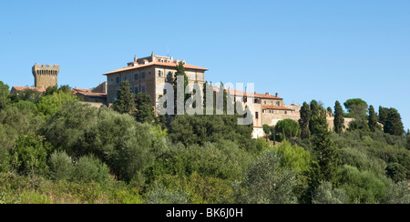 Populonia Alta etruskischen Hügel der Stadt in der Toskana Stockfoto