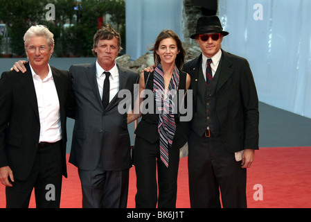 RICHARD GERE TODD HAYNES CHARLOTTE GAINSBOURG & HEATH LEDGER, DIE ICH NICHT DA BIN PREMIERE 64. VENEDIG FILM FESTIVAL LIDO VENEDIG Stockfoto